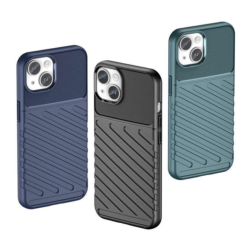 Armored iPhone 15 Plus Thunder-fodral - blå