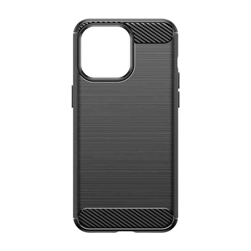 Flexibelt fodral i kolfibermönster för iPhone 15 Pro Carbon Case - blå