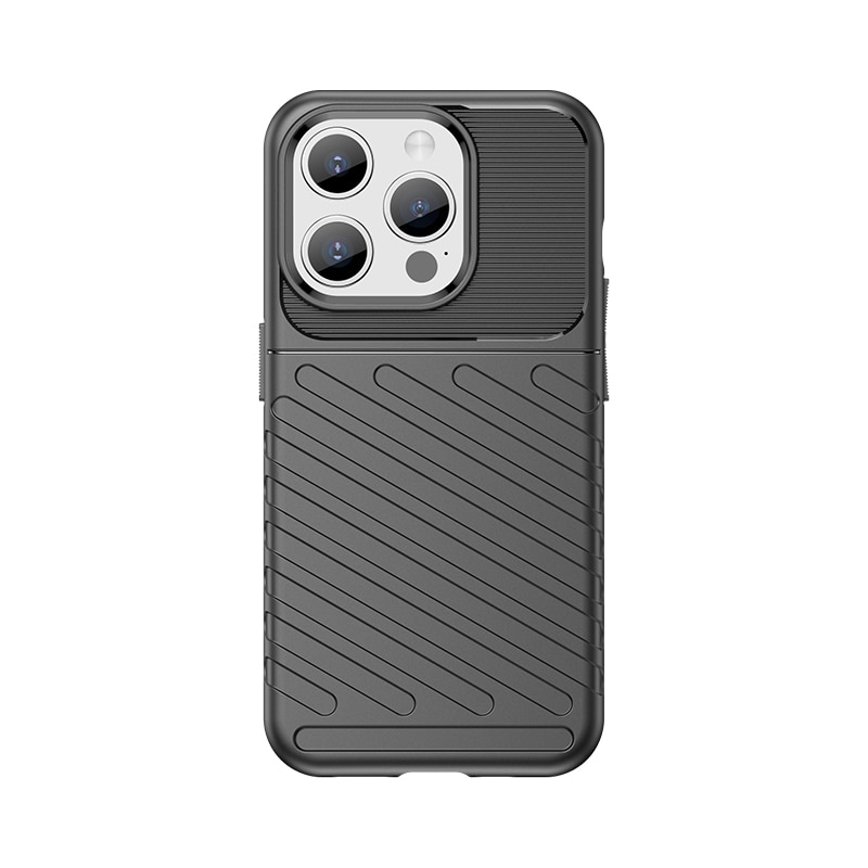 Armored iPhone 15 Pro Thunder-fodral - svart