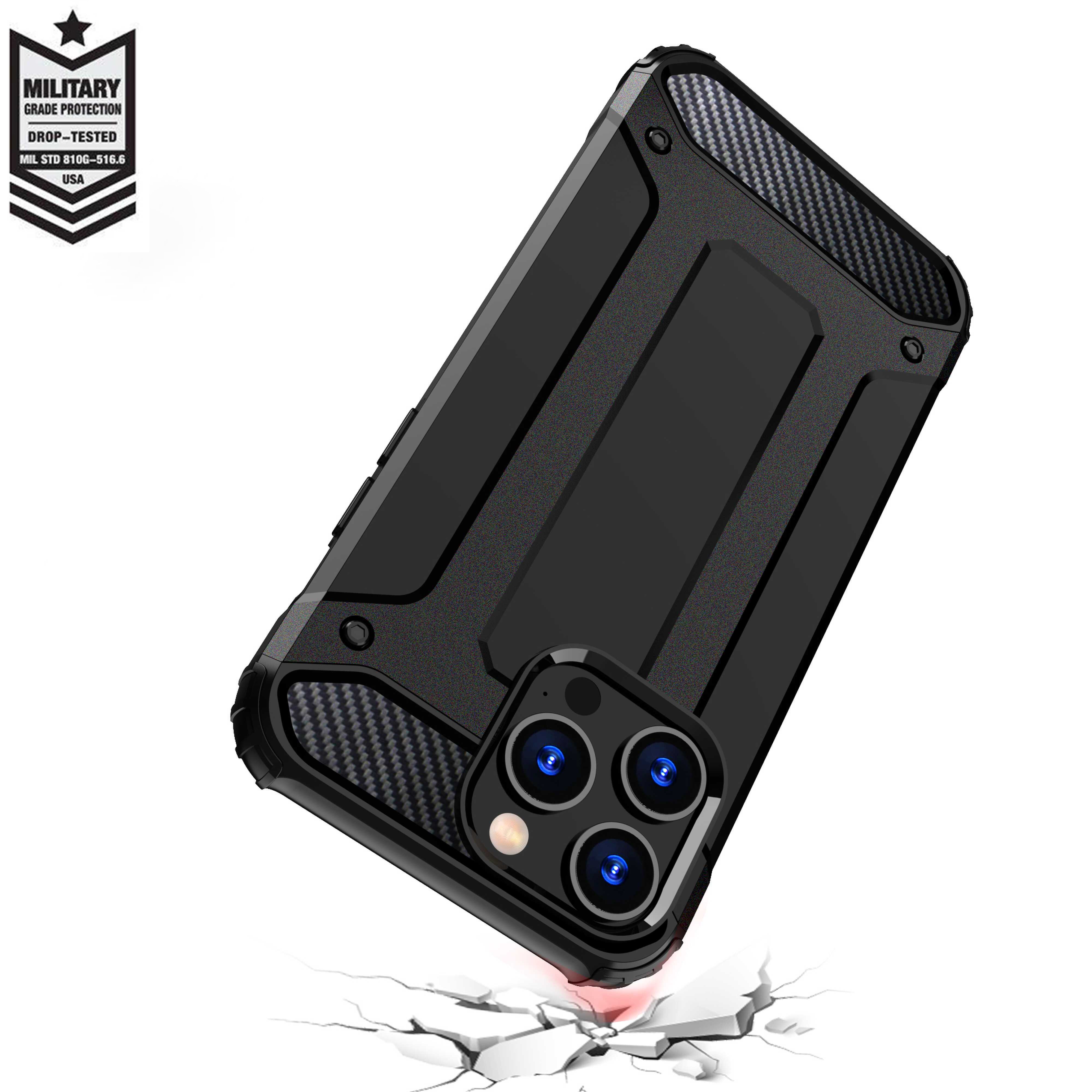 iPhone 15 Pro Hybrid Armor-fodral - blå
