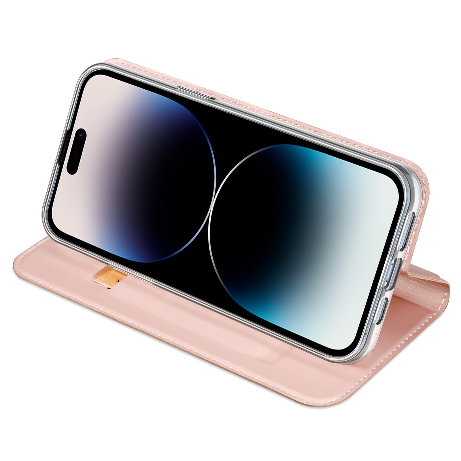 Dux Ducis Skin Pro plånboksfodral för iPhone 15 Pro - Rosa