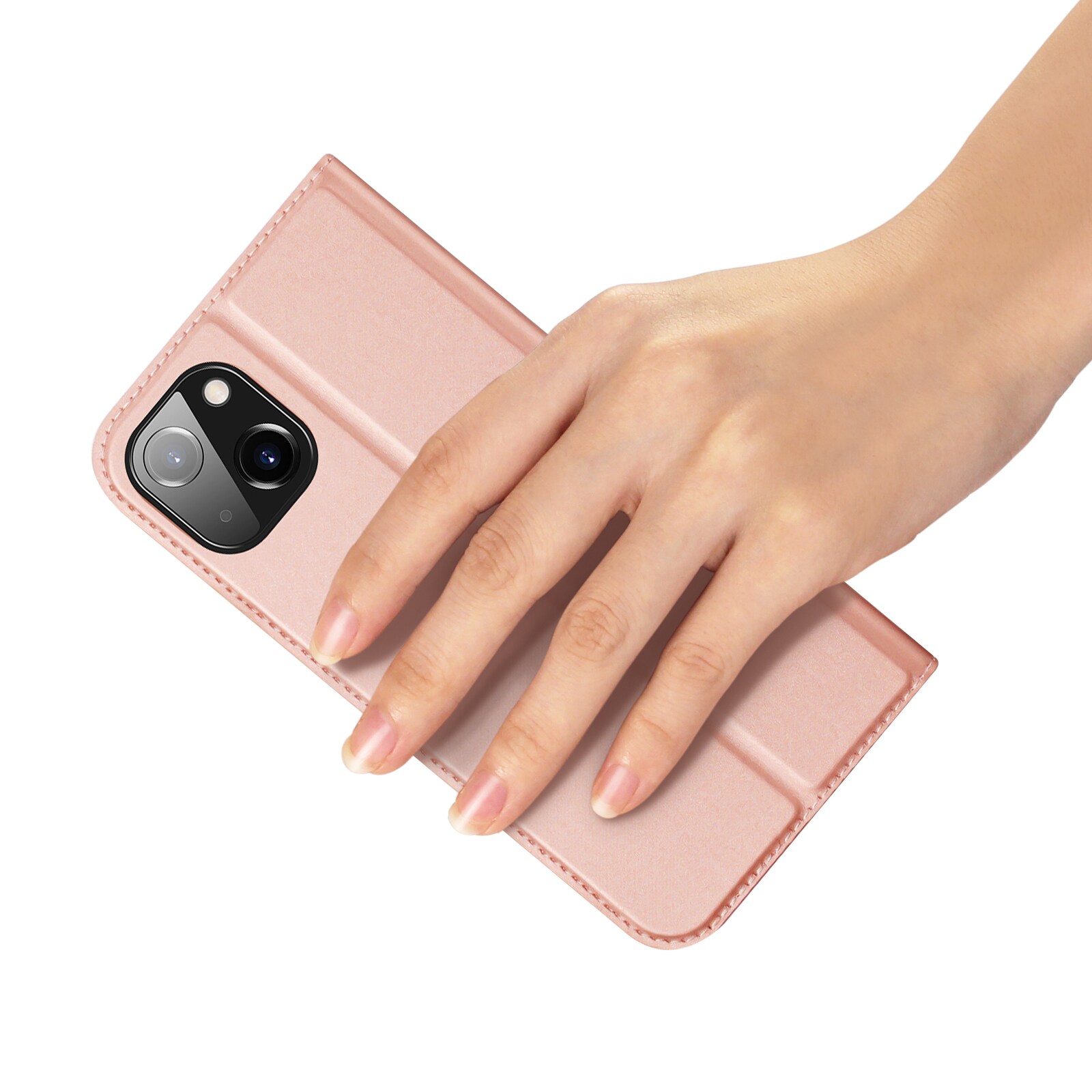 Dux Ducis Skin Pro plånboksfodral för iPhone 15 Plus - Rosa