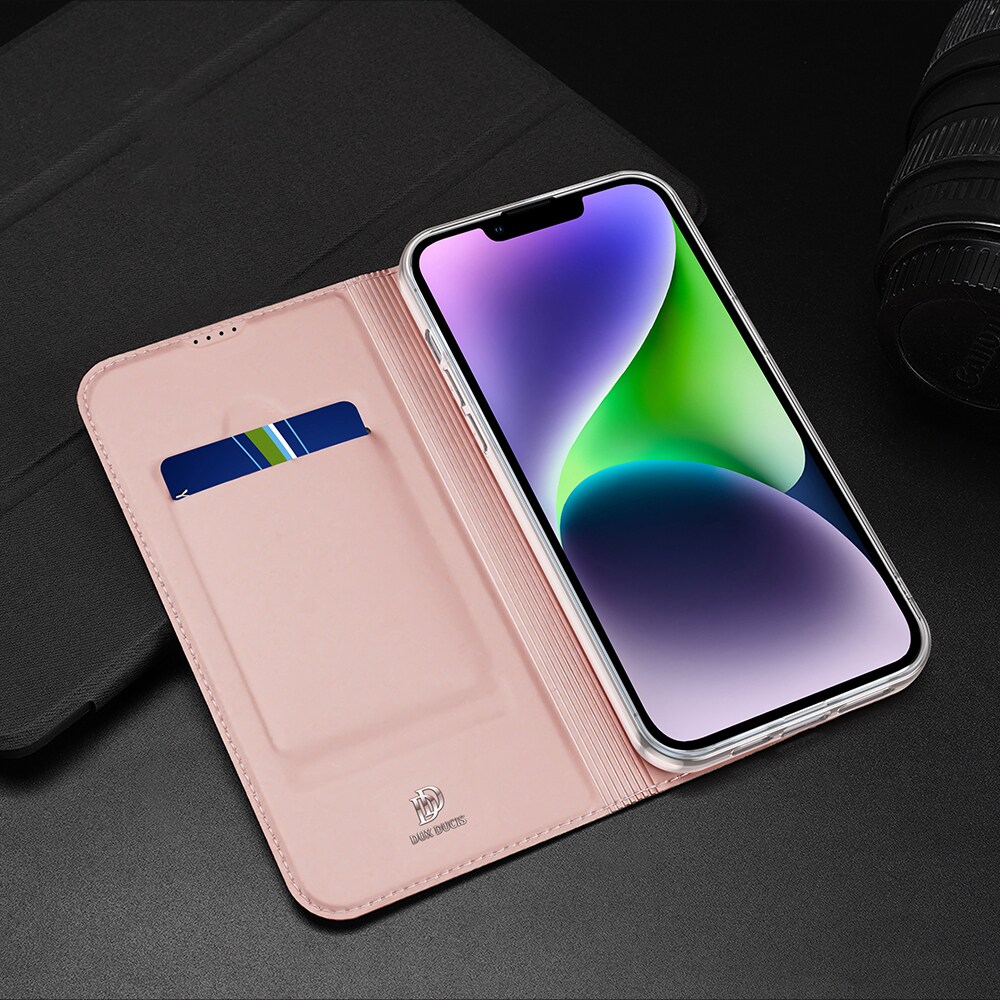Dux Ducis Skin Pro plånboksfodral för iPhone 15 Plus - Blå