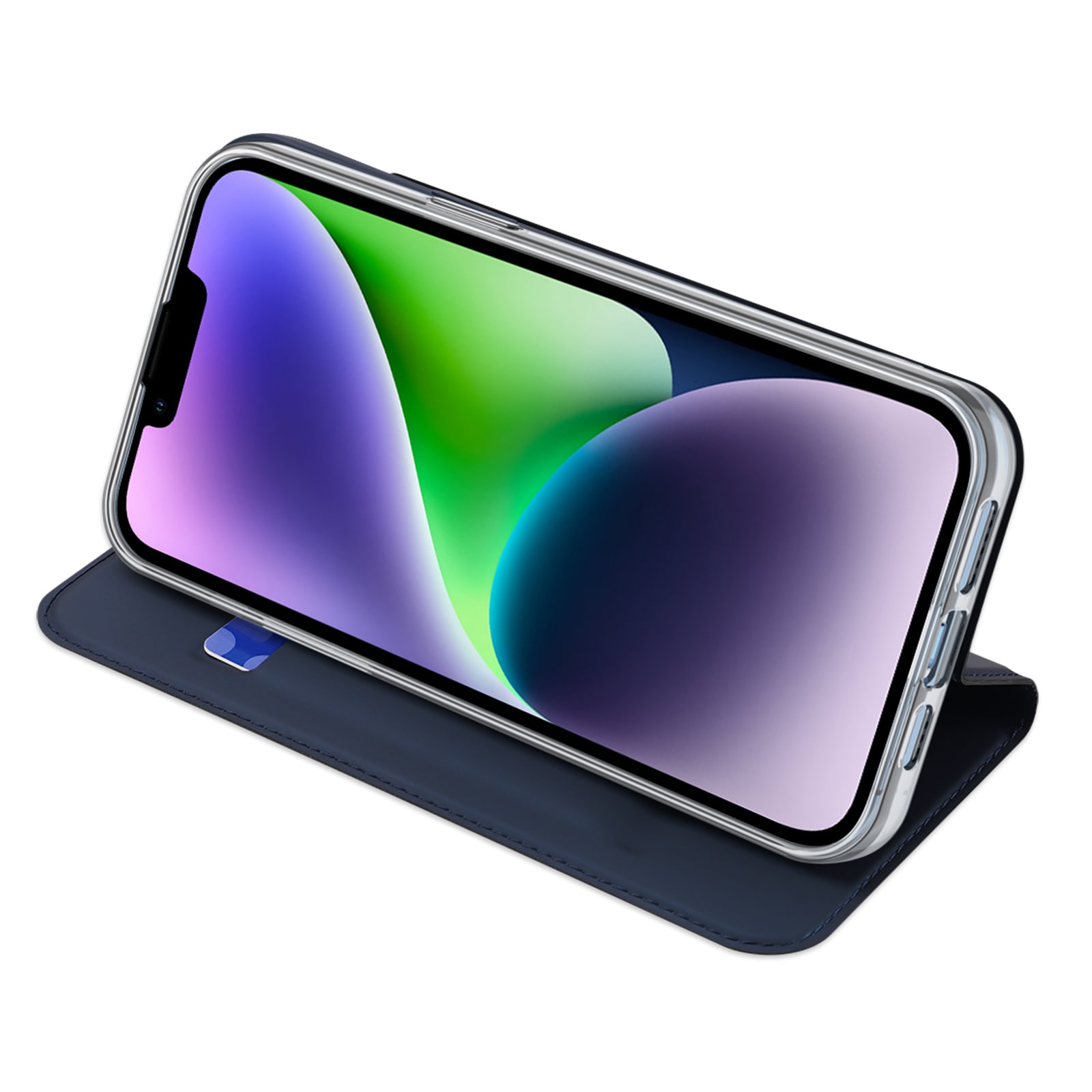 Dux Ducis Skin Pro plånboksfodral för iPhone 15 Plus - Blå