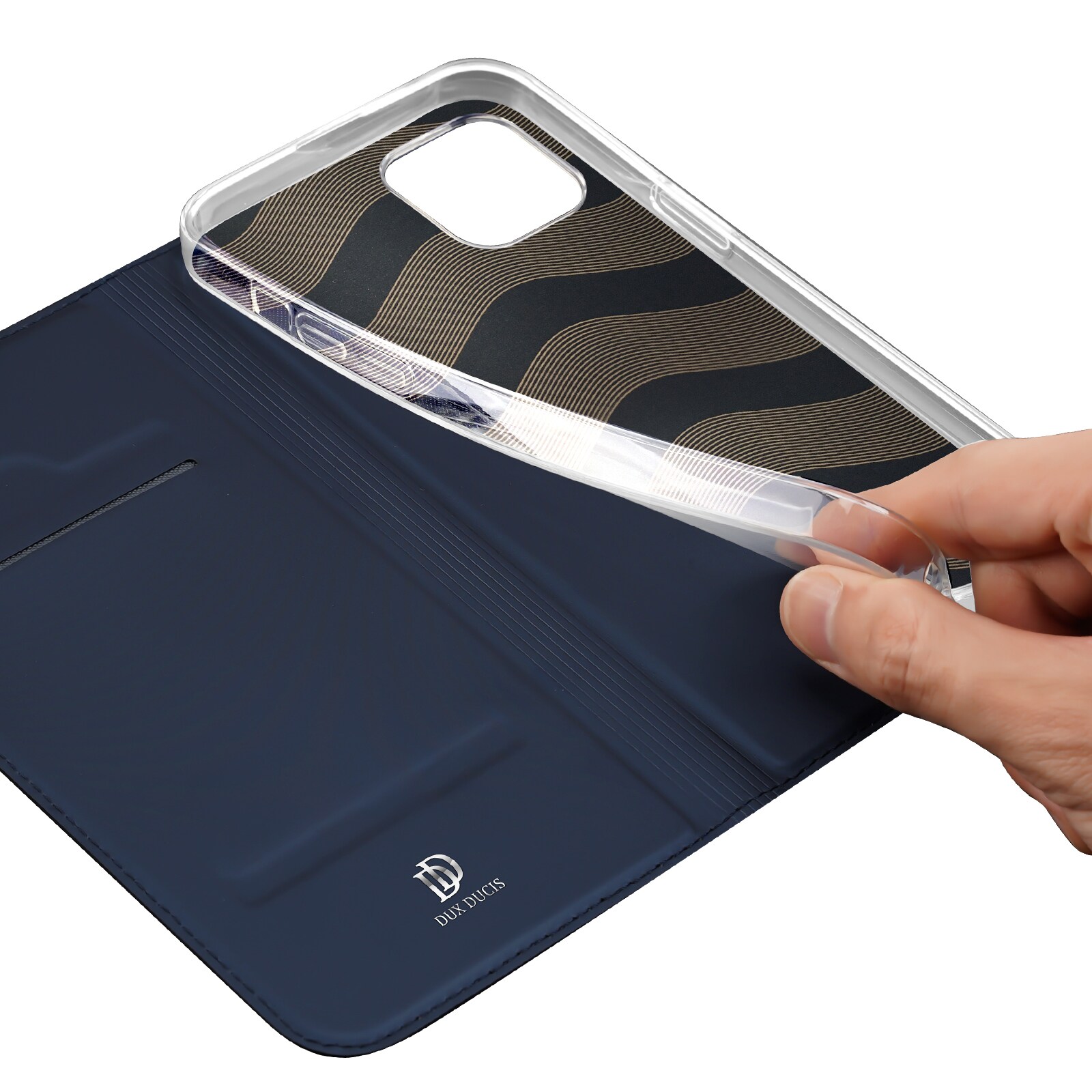 Dux Ducis Skin Pro plånboksfodral för iPhone 15 Plus - Blå