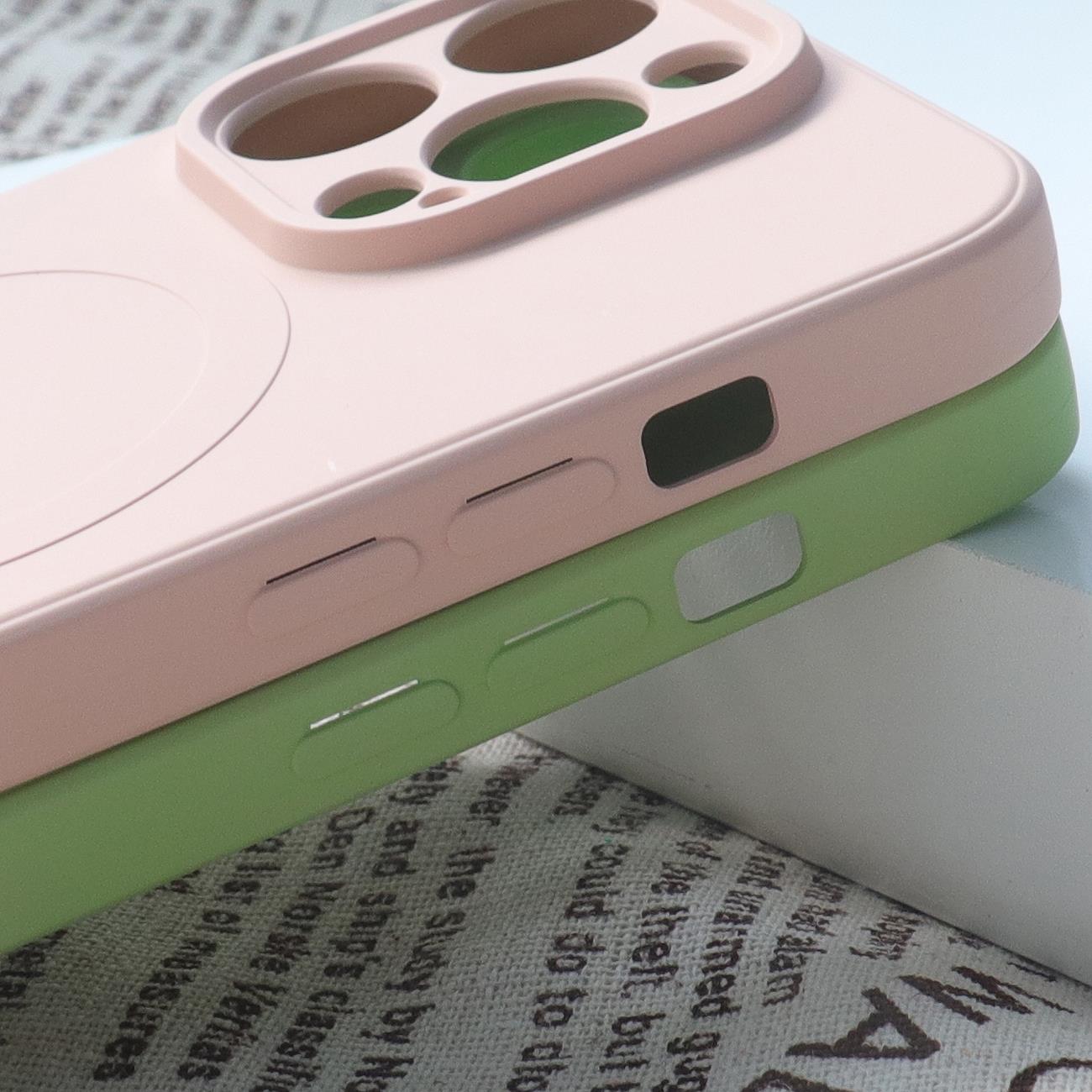 MagSafe Kompatibelt silikonfodral för iPhone 15 Plus Silikonfodral - Blå