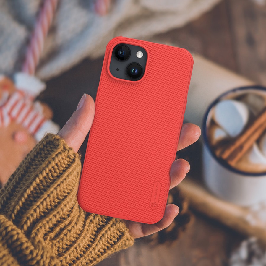 Nillkin Super Frosted Shield Pro forstærket etui til iPhone 15 Plus - blå