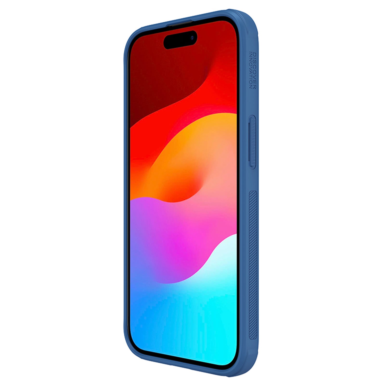 Nillkin Super Frosted Shield Pro forstærket etui til iPhone 15 Plus - blå