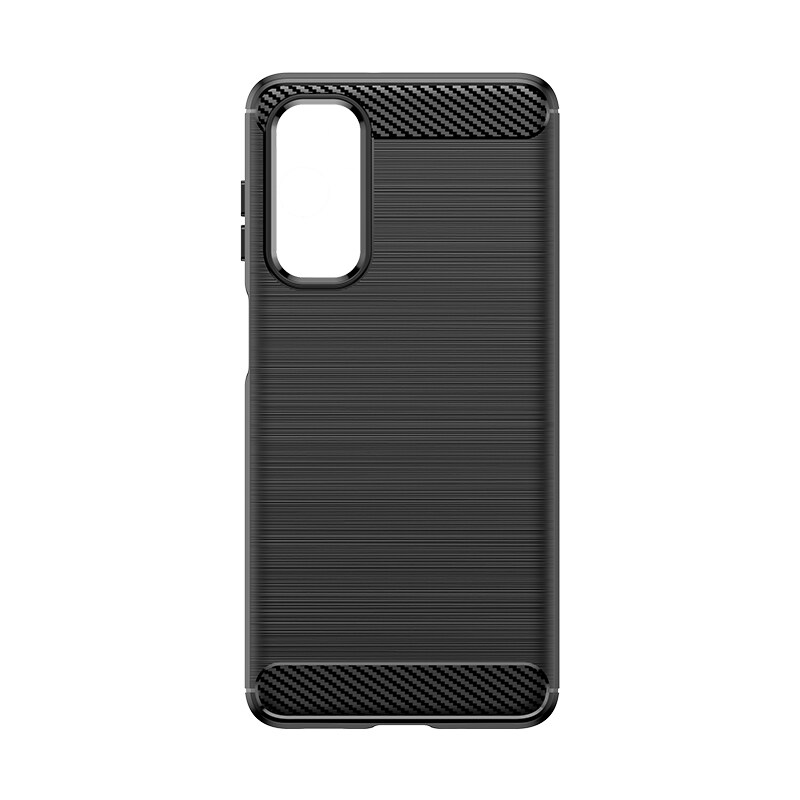 Fleksibelt etui med kulstofmønster til Samsung Galaxy M54 Carbon Case - sort