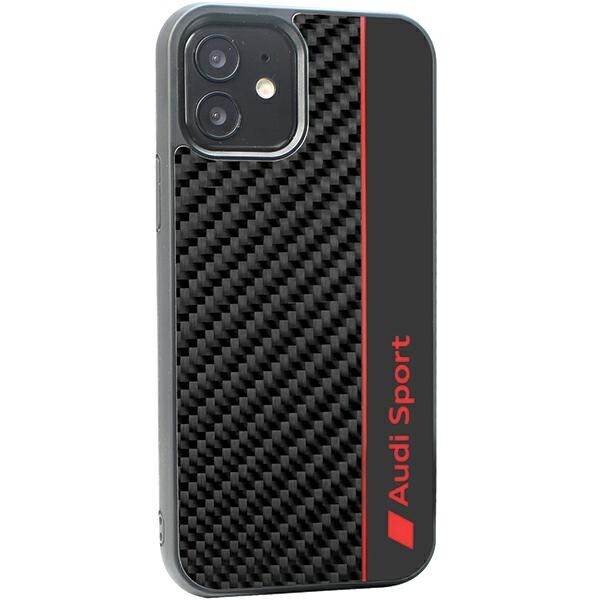 Audi Carbon Fiber Stripe iPhone 11 / Xr 6.1" sort/sort hardcase AUS-TPUPCIP11-R8/D1-BK
