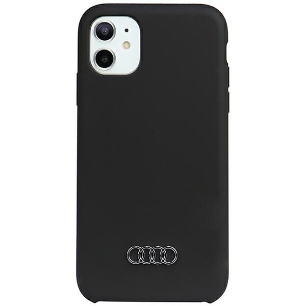 Audi silikonfodral iPhone 12/12 Pro 6,1" svart/svart hårdfodral AU-LSRIP12P-Q3/D1-BK