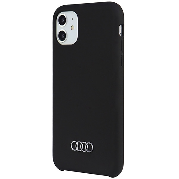 Audi silikoneetui iPhone 12/12 Pro 6.1" sort/sort hardcase AU-LSRIP12P-Q3/D1-BK
