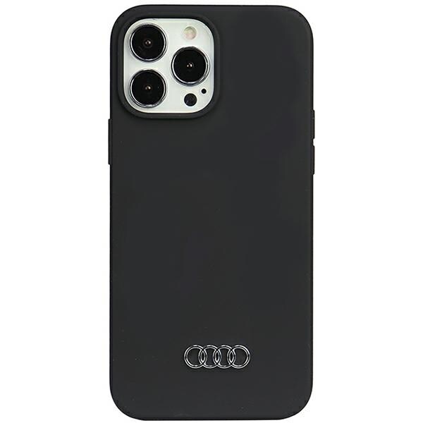 Audi silikonfodral iPhone 13 Pro Max 6,7" svart/svart hårdfodral AU-LSRIP13PM-Q3/D1-BK