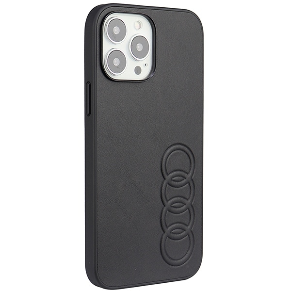 Audi syntetisk læder iPhone 13 Pro Max 6,7" sort/sort hardcase AU-TPUPPCIP13PM-TT/D1-BK