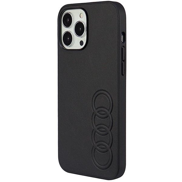 Audi syntetisk læder iPhone 13 Pro Max 6,7" sort/sort hardcase AU-TPUPPCIP13PM-TT/D1-BK
