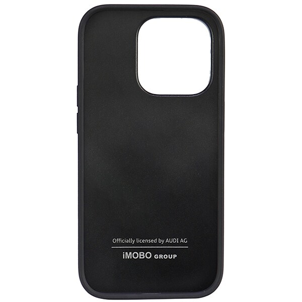 Audi syntetiskt läder iPhone 14 Pro 6,1" svart/svart hårdfodral AU-TPUPPCIP14P-TT/D1-BK