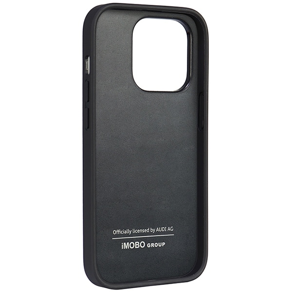 Audi syntetiskt läder iPhone 14 Pro 6,1" svart/svart hårdfodral AU-TPUPPCIP14P-TT/D1-BK