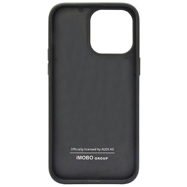 Audi kulfiberstribe iPhone 14 Pro 6,1" sort/sort hardcase AUS-TPUPCIP14P-R8/D1-BK