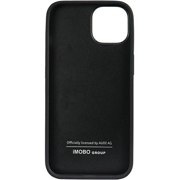 Audi Genuine Leather iPhone 12/12 Pro 6,1" svart/svart hårdplastfodral AU-TPUPCIP12P-Q8/D1-BK