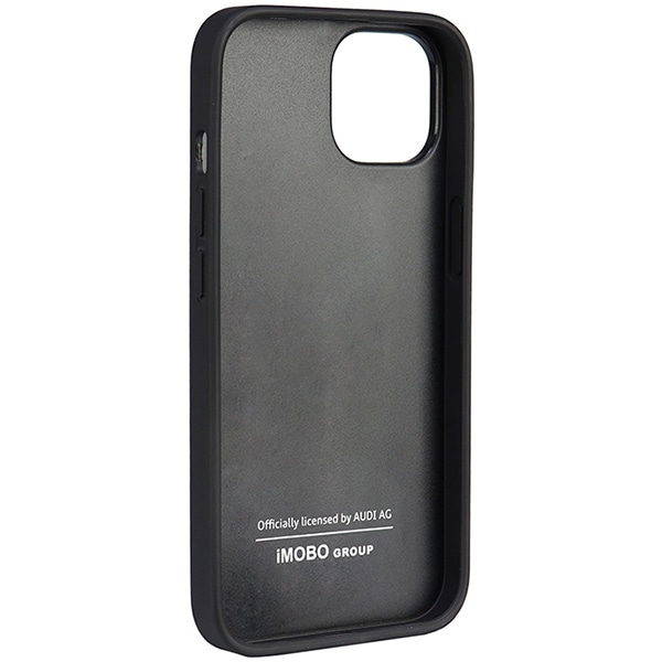 Audi Genuine Leather iPhone 14 6.1" sort/sort hardcase AU-TPUPPCIP14-Q8/D1-BK