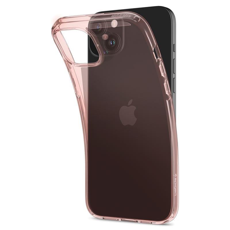 Spigen Crystal Flex iPhone 15 Plus-etui - lyserød/gennemsigtig