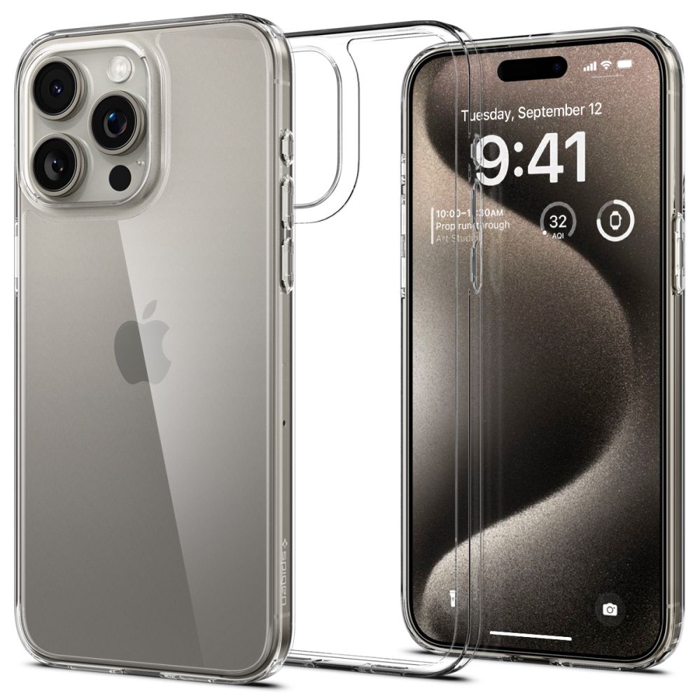 Spigen Airskin Hybrid-fodral för iPhone 15 Pro Max - Klar