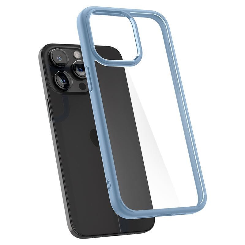 Spigen Crystal Hybrid-etui til iPhone 15 Pro Max - Klar blå
