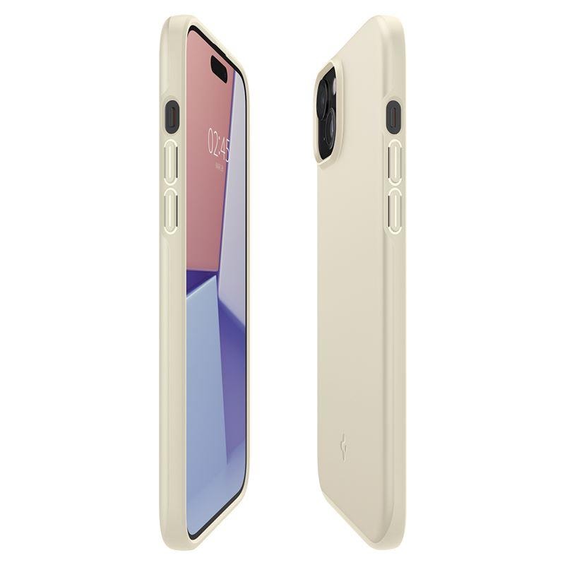 Spigen Thin Fit iPhone 15 Plus-etui - Beige