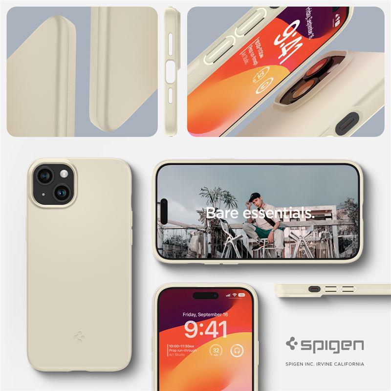 Spigen Thin Fit iPhone 15 Plus-etui - Beige