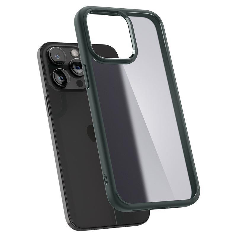 Spigen Ultra Hybrid iPhone 15 Pro Max-fodral - mörkgrön