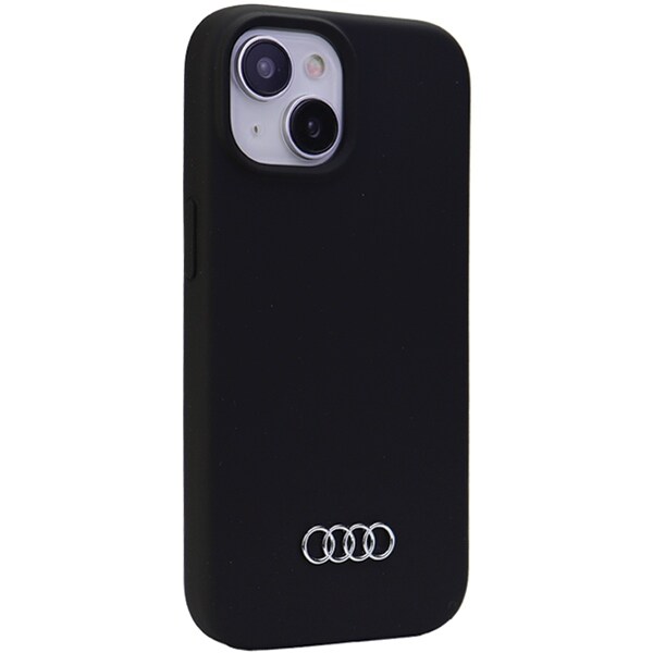 Audi silikoneetui til iPhone 15 Plus - sort