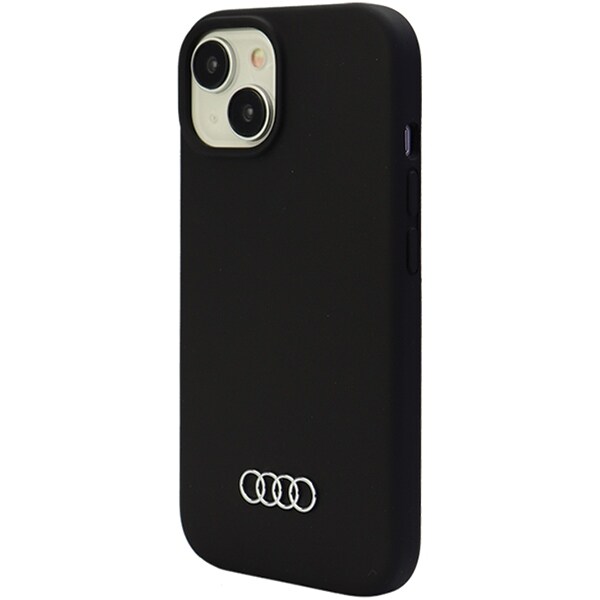 Audi silikoneetui til iPhone 15 Plus - sort