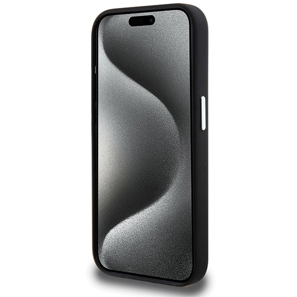 BMW Signature Liquid Silicone MagSafe-etui til iPhone 15 Pro - sort