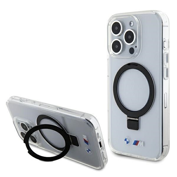 BMW Ring Stand M Collection MagSafe-fodral för iPhone 15 Pro - Klar