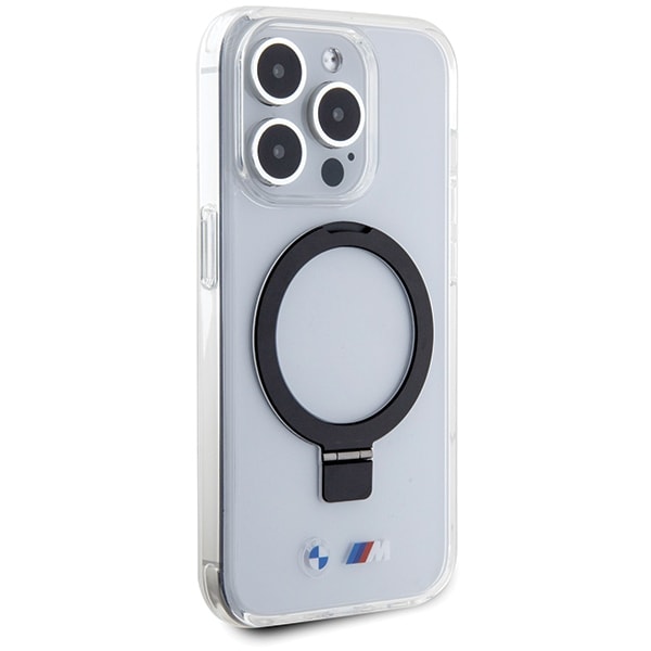BMW Ring Stand M Collection MagSafe-etui til iPhone 15 Pro - Klar