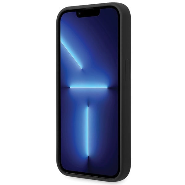 BMW Silikonfodral med metallogo för iPhone 15 Pro - svart