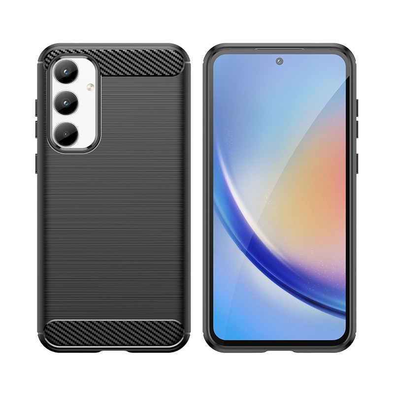 Kolfiberfodral för Samsung Galaxy A35 - svart
