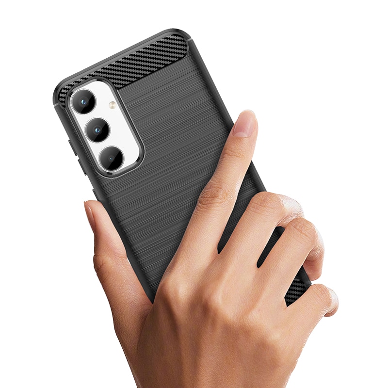 Kolfiberfodral för Samsung Galaxy A35 - svart