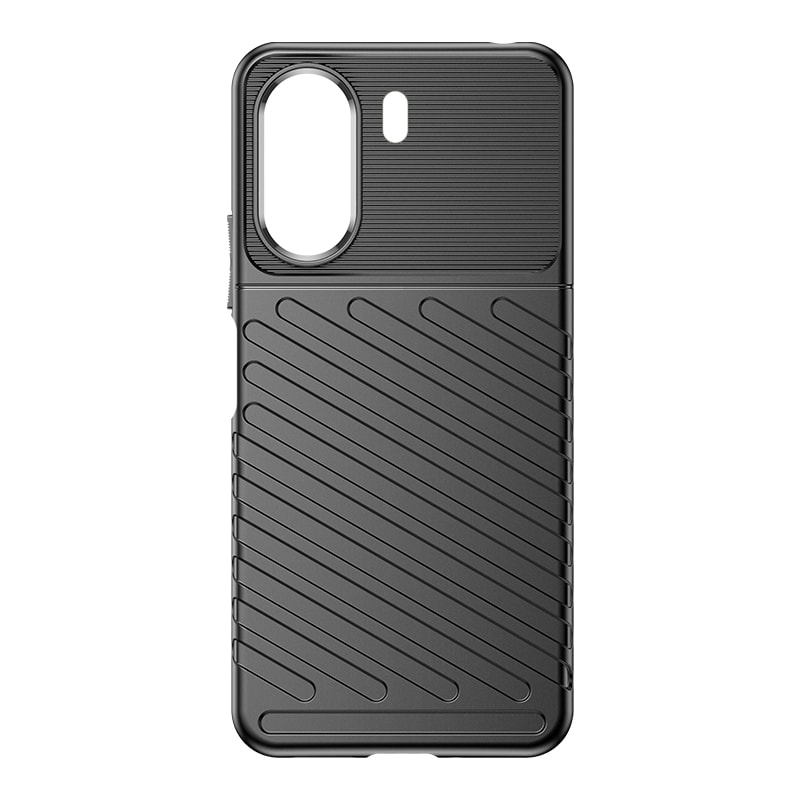 Thunder Case pansret etui til Xiaomi Redmi 13c - sort