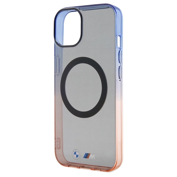 BMW Gradient Bumper MagSafe-etui til iPhone 15 Plus / 14 Plus - Gråt