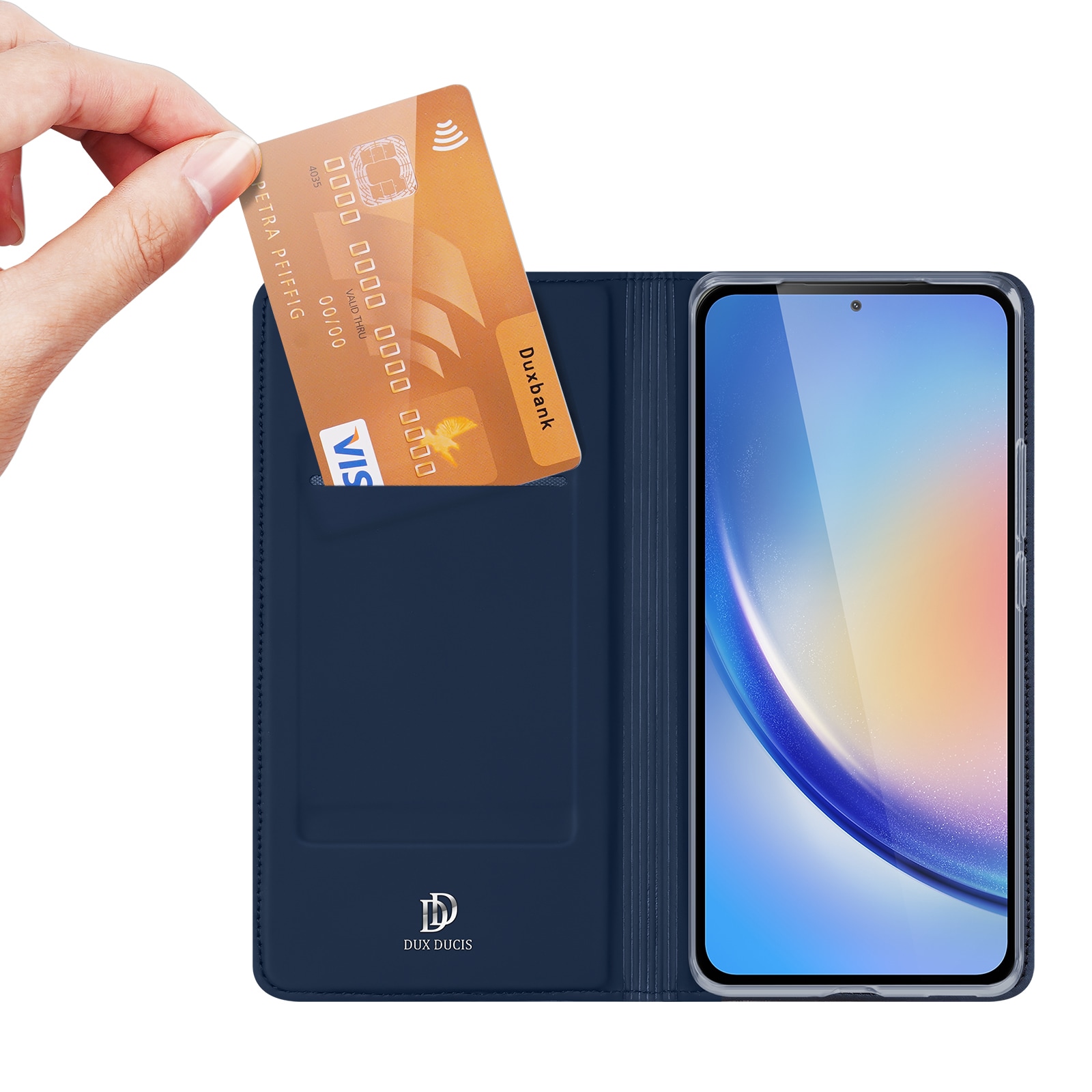 Dux Ducis Skin Pro-etui til Samsung A35 5G med klap - blå