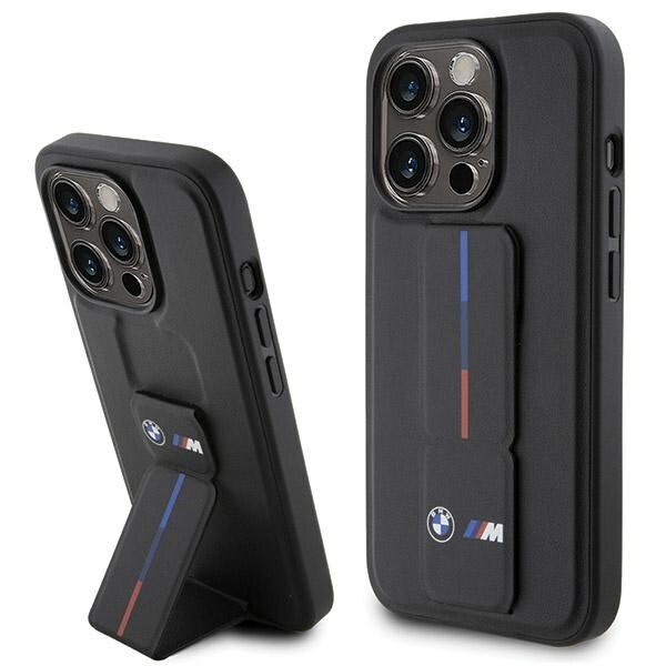 BMW Grip Hot Stamp-fodral för iPhone 15 Pro - svart