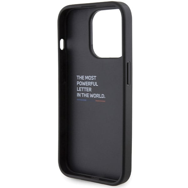 BMW Grip Hot Stamp-fodral för iPhone 15 Pro Max - svart