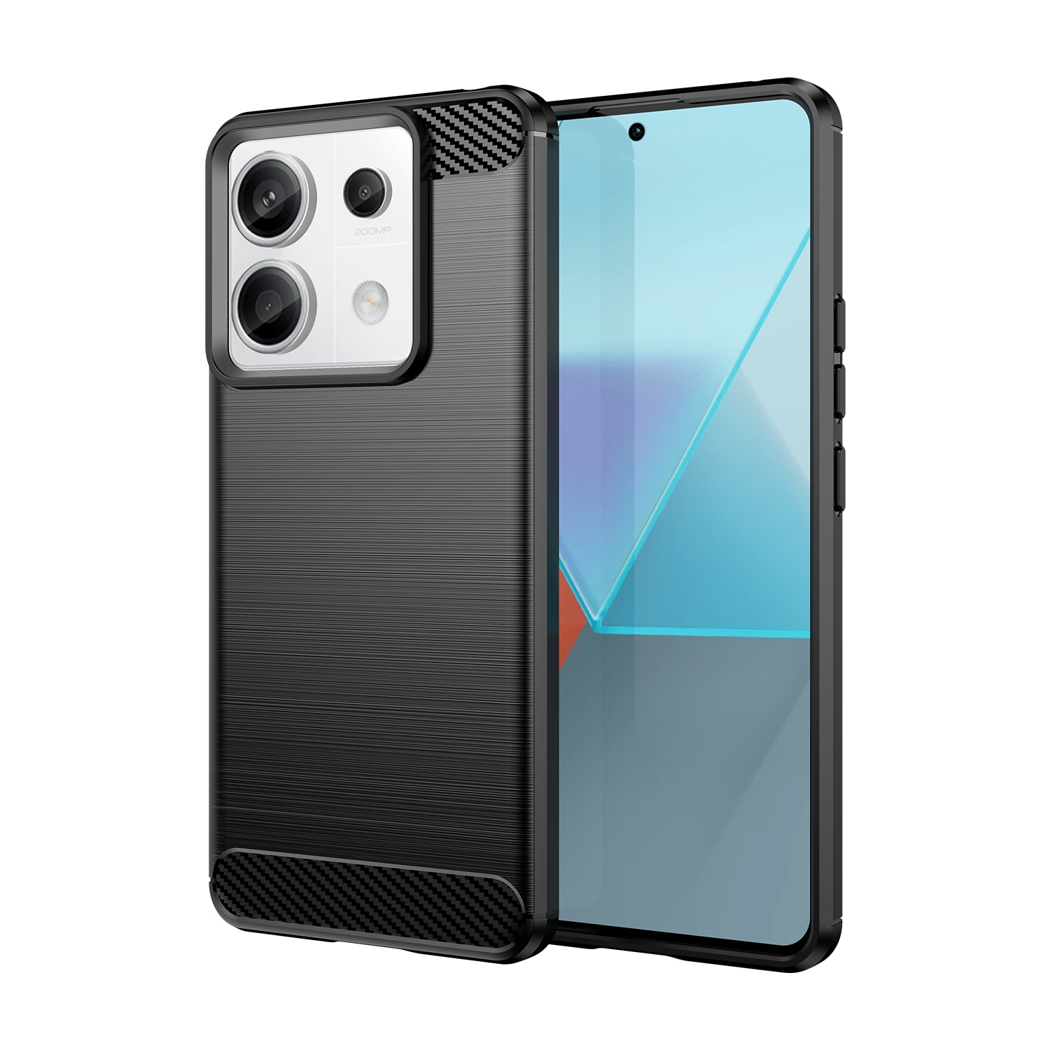 Kolfiberfodral för Xiaomi Redmi Note 13 Pro - svart