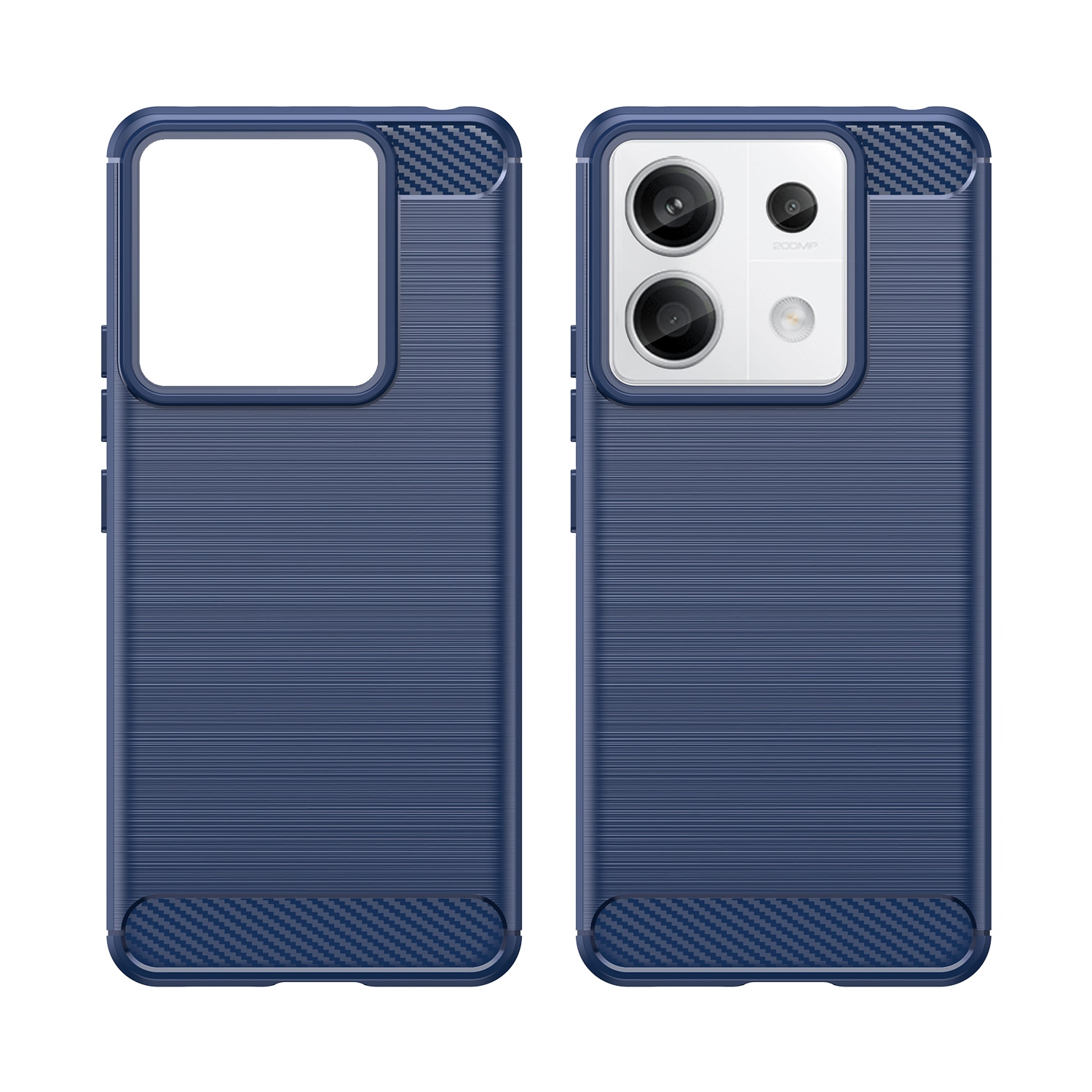 Carbon-etui til Xiaomi Redmi Note 13 Pro - blå