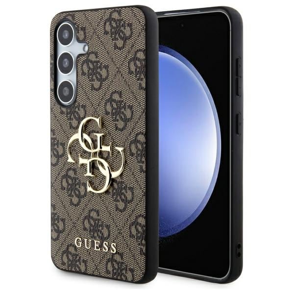 Guess 4G Big Metal Logo fodral för Samsung Galaxy S24 - brun