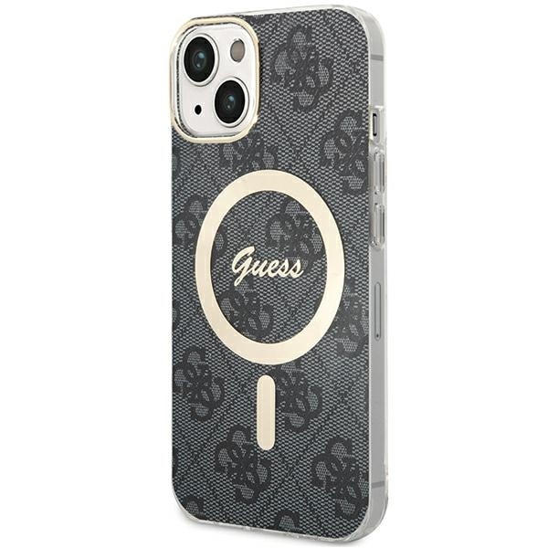 Guess 4G MagSafe-fodral för iPhone 15 Plus / 14 Plus - svart