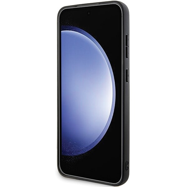 BMW BMHMS24S23RTPK S24 S921 svart hårt fodral Signature Leather Half Textured & Circle MagSafe