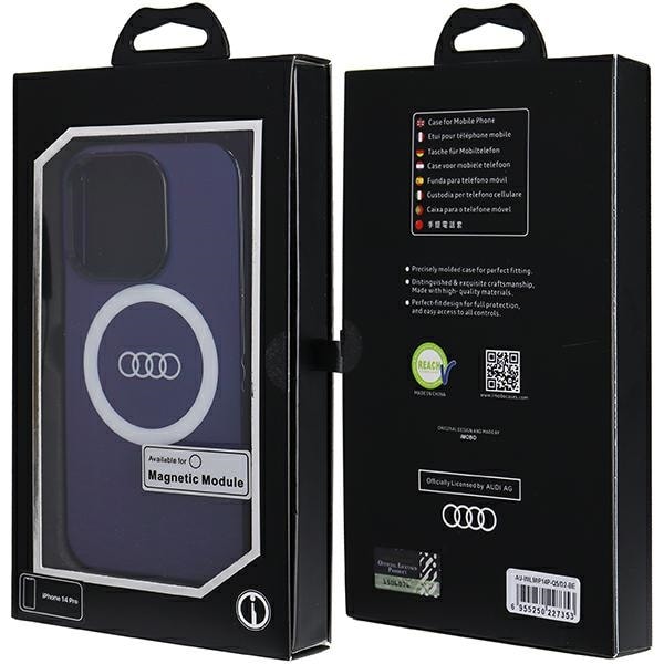 Audi IML Big Logo MagSafe-etui til iPhone 14 Pro - blå