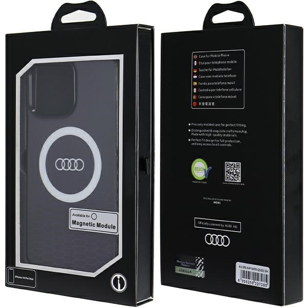 Audi IML Big Logo MagSafe-fodral för iPhone 14 Pro Max - svart